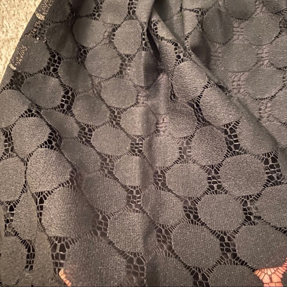 𝅺NWT Debenhams Women's Red Herring Black Polka Dot Lace Mini Skirt sz US8 - Picture 11 of 11